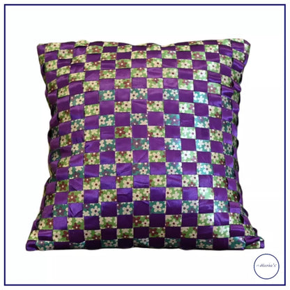 Handcrafted Silk Ribbon Cushion Set of 2 – Maria’s Pakistan