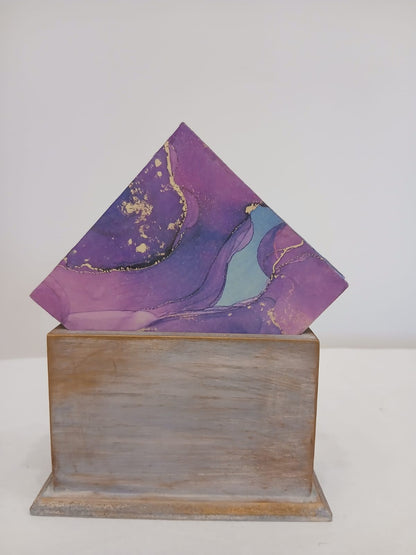 Handcrafted Wooden Ply Coasters With Decoupage & Hand Painted Box